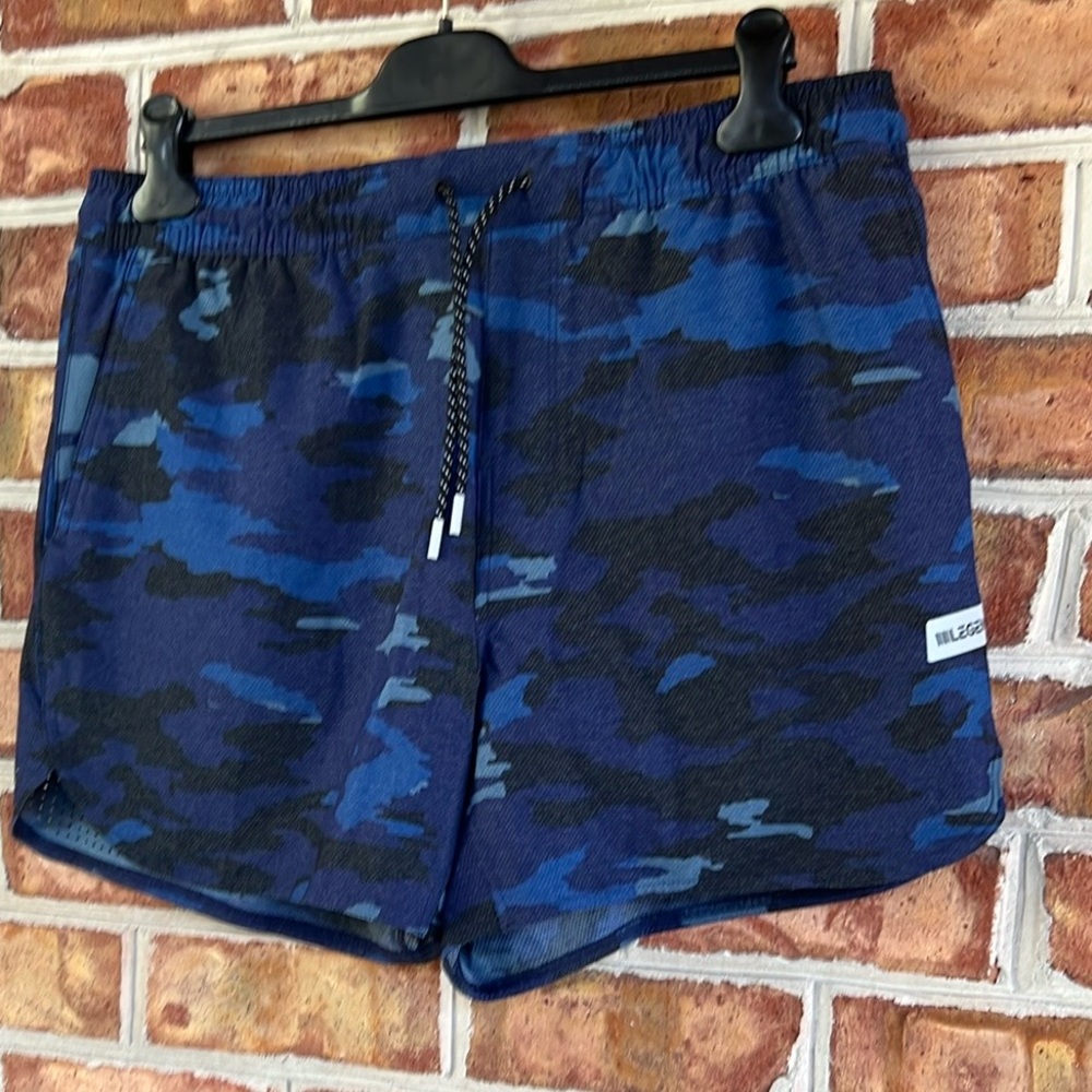 Legends Blue Camo Athletic Fully Lined Shorts XL
